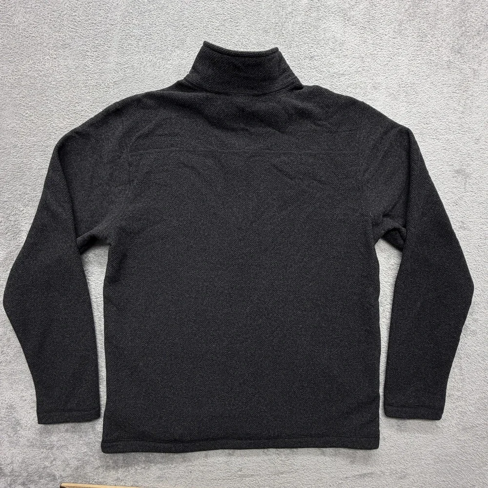 The North Face Sweatshirt‎ Mens L Gray Pullover 1/4 Zip Heavyweight Fleece